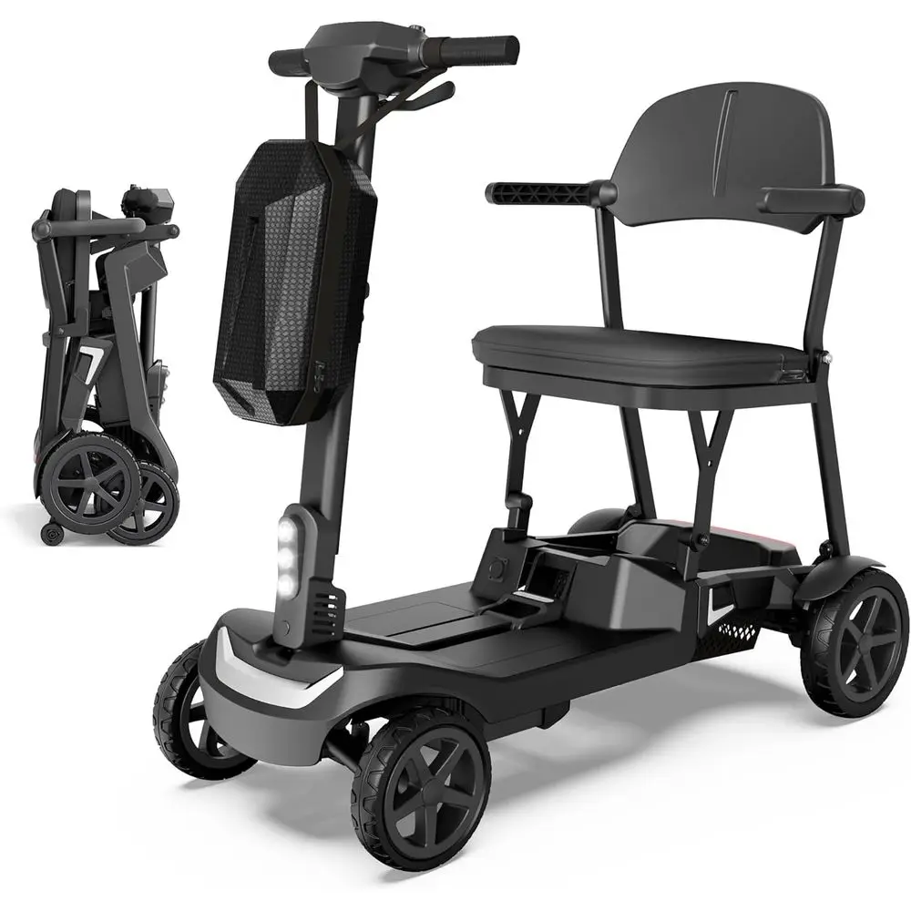 

Lightweight Portable Mobility Scooter for Seniors and Adults - Airline Approved, Removable Battery, 12.4 Mile Range, Easy Travel