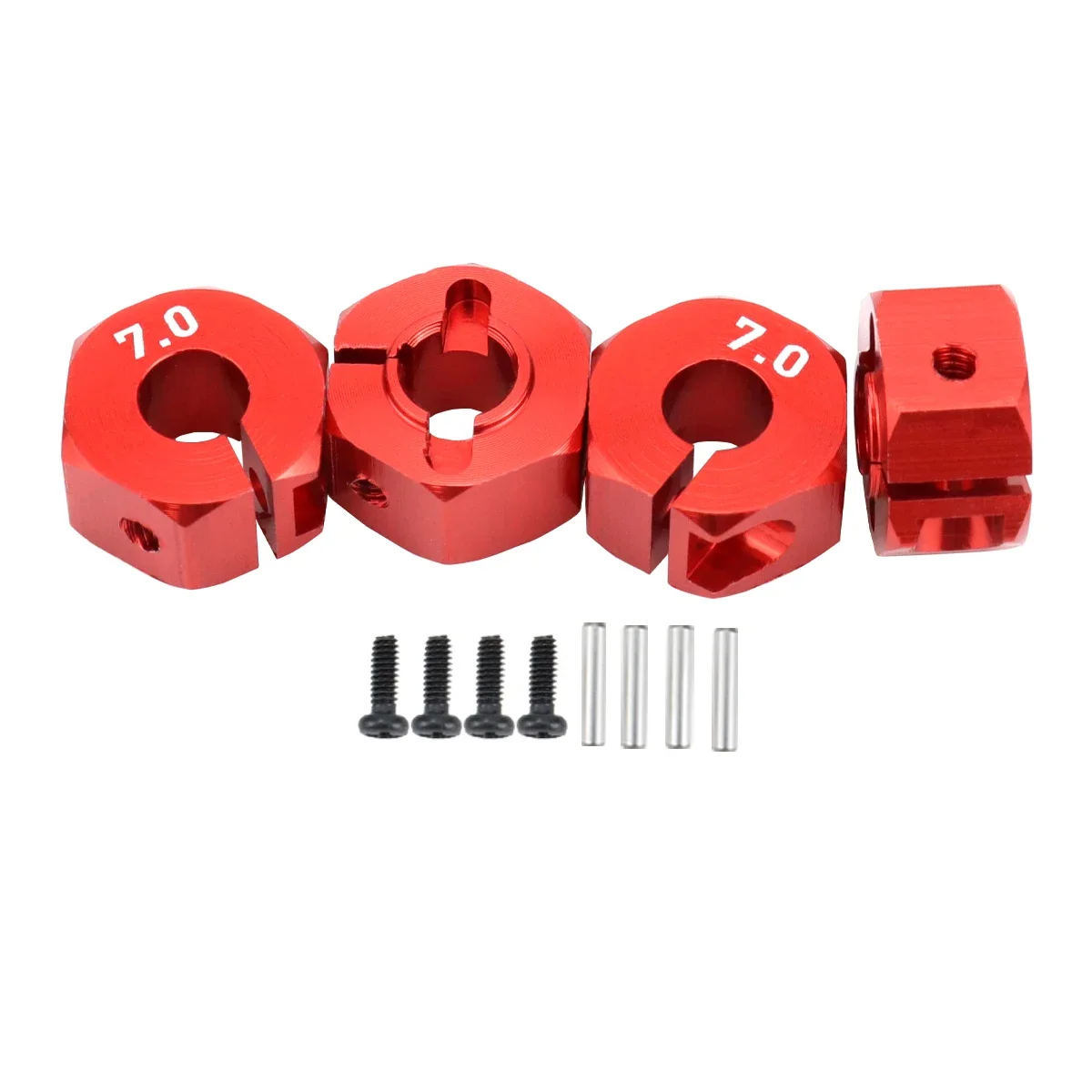 Aluminum 5/6/7/8/9/10/11/12mm Adapter Hex 12mm Drive Hub with Pin Screws for RC Auto Track Truck HSP HPI Tamiya Traxxas Slash