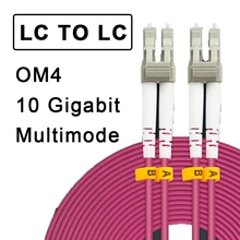 LC to  LC port OM4 10 Gigabit multimode duplex LC patchcord 1.5M jumper LC connector jumper for Ethernet optical SFP module