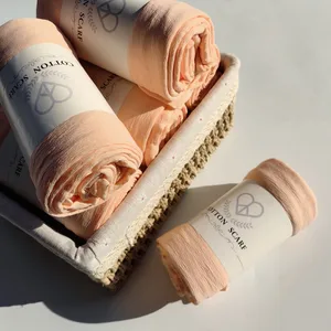 يتوهم الأوشحة القطنية المطوية جيدا ، التجعد الصغير ، شال طويل ناعم ، حجاب تركي هدنغ ، جودة عالية أفضل 12 مبيعات للأوشحة التركية - رقم 3