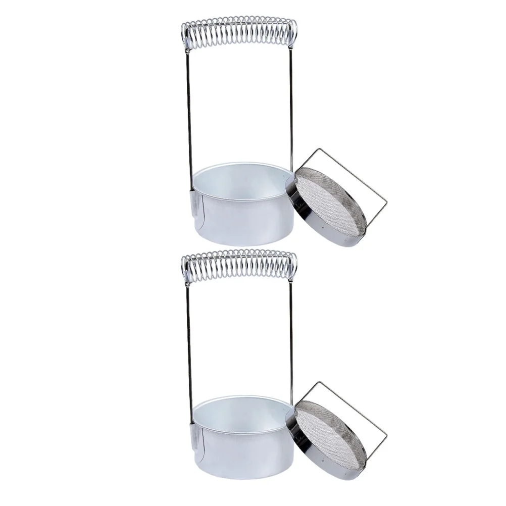 2 قطعة فرشاة معدنية غسالة تجفيف الرف مجموعة لأدوات الطلاء فرشاة الفولاذ المقاوم للصدأ تنظيف برميل الفنان استوديو مجموعة منظمة