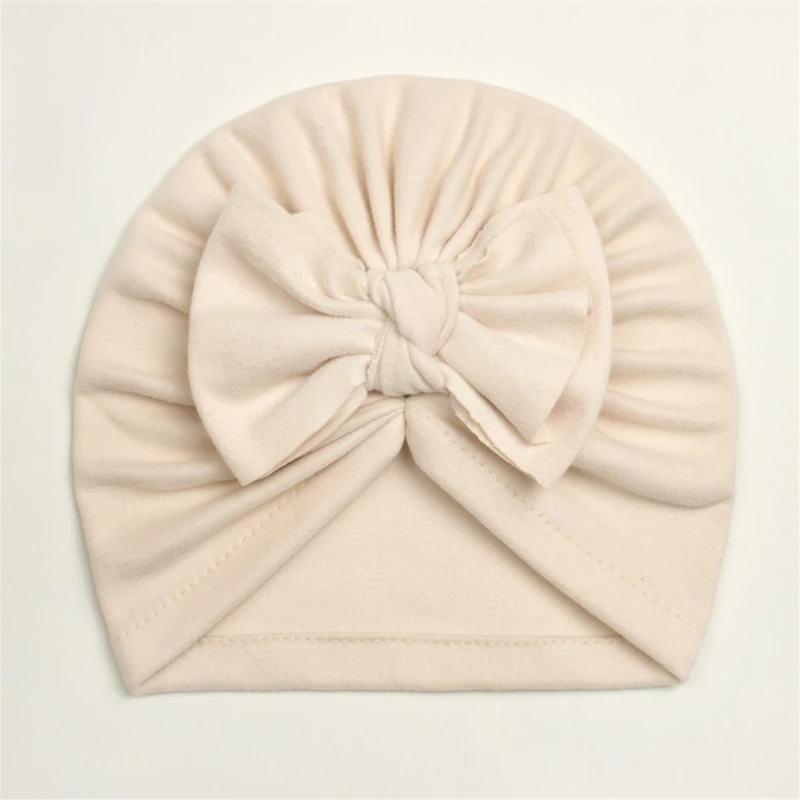 Nouveau beau chapeau bébé à nœud mignon couleur unie filles Turban chapeau nouveau-né casquette pour bébé