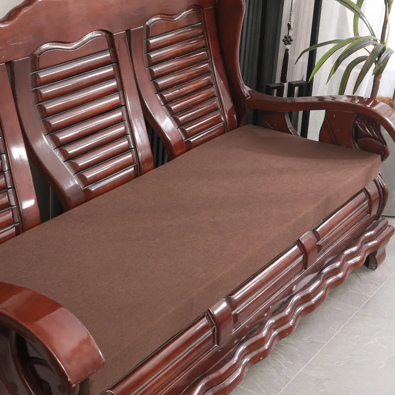 

Универсальная утолщенная льняная подушка для дивана в китайском стиле, съемная, моющаяся, противоскользящая, для деревянных и комбинированных диванов