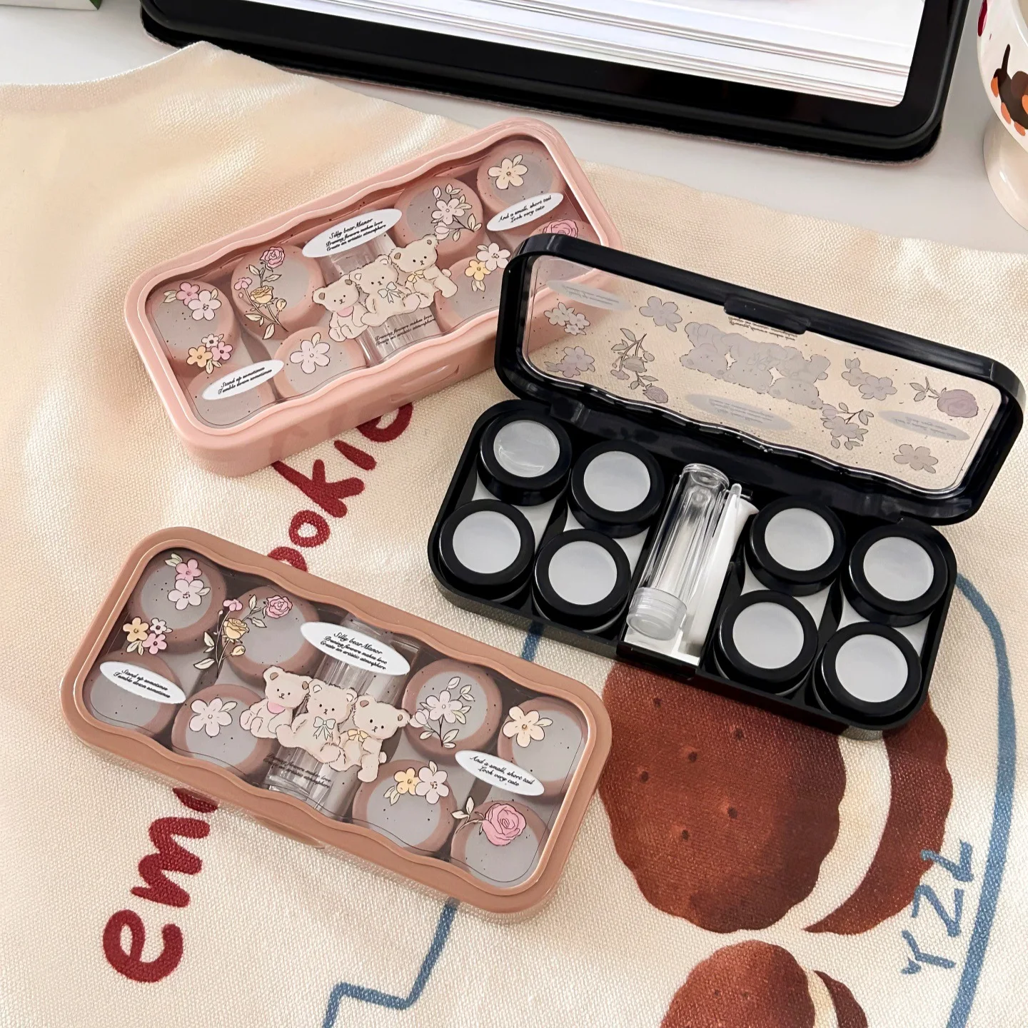Invisible Lens Box Simple Contact Lens Case Contact Lens Box Cute For Office Daily Use Travel