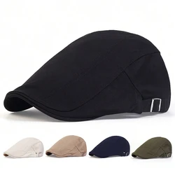 Fashion Hip Hop Cap Men Spring and Summer Solid color beret Cap Fashion Men Women wild berets Hat outdoor sun Hat forward Hats