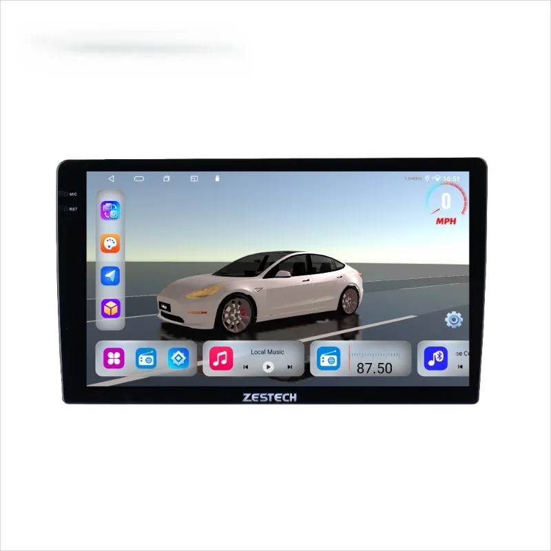 ZESTECH ZT-A86 Универсальный сенсорный экран 2K Android 13, автомобильный GPS/AM/FM/навигационный радиоприемник, мультимедийное видео, автомобильный DVD-плеер