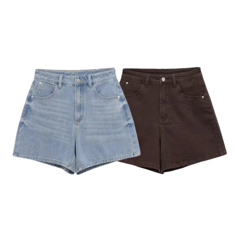 Withered Women's 2026 Summer New Product Fashion Versatile High Waist Loose Comfortable Shorts