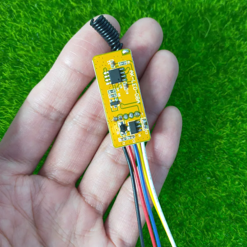 Universal DC5V   6V  9V  12V mini wireless remote control switch   system receiver  transmitter LED strip  lighting