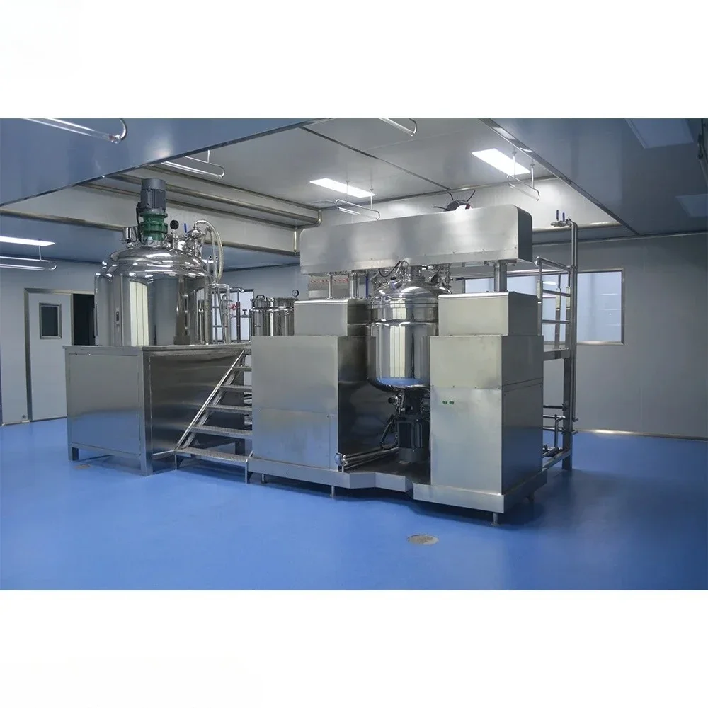 Blends Emulsions Manufacture Vacuum Emulsifier Mixer Of Cosmetics Homogenizer Emulsifying Mixing Machine