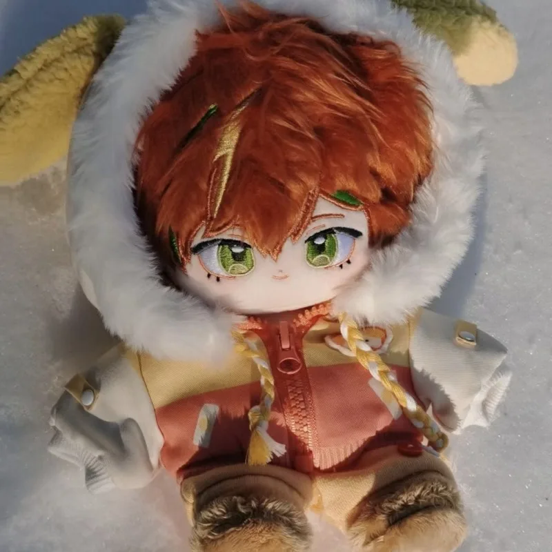 20cm Anime Gra PJSK Shinonome Akito Kawaii Cosplay Bawełniana Lalka Ciało z Szkieletem Kreskówka Miękkie Pluszaki Figurki Prezenty dla Fanów