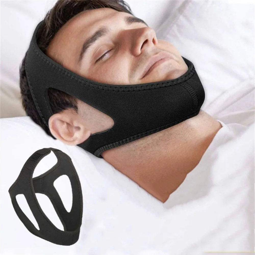 Anti Snore Belt Stop Snoring Chin Strap Woman Man Night Sleeping Support Aid Tools Snoring Protection Jaw Bandage Маска Для Сна