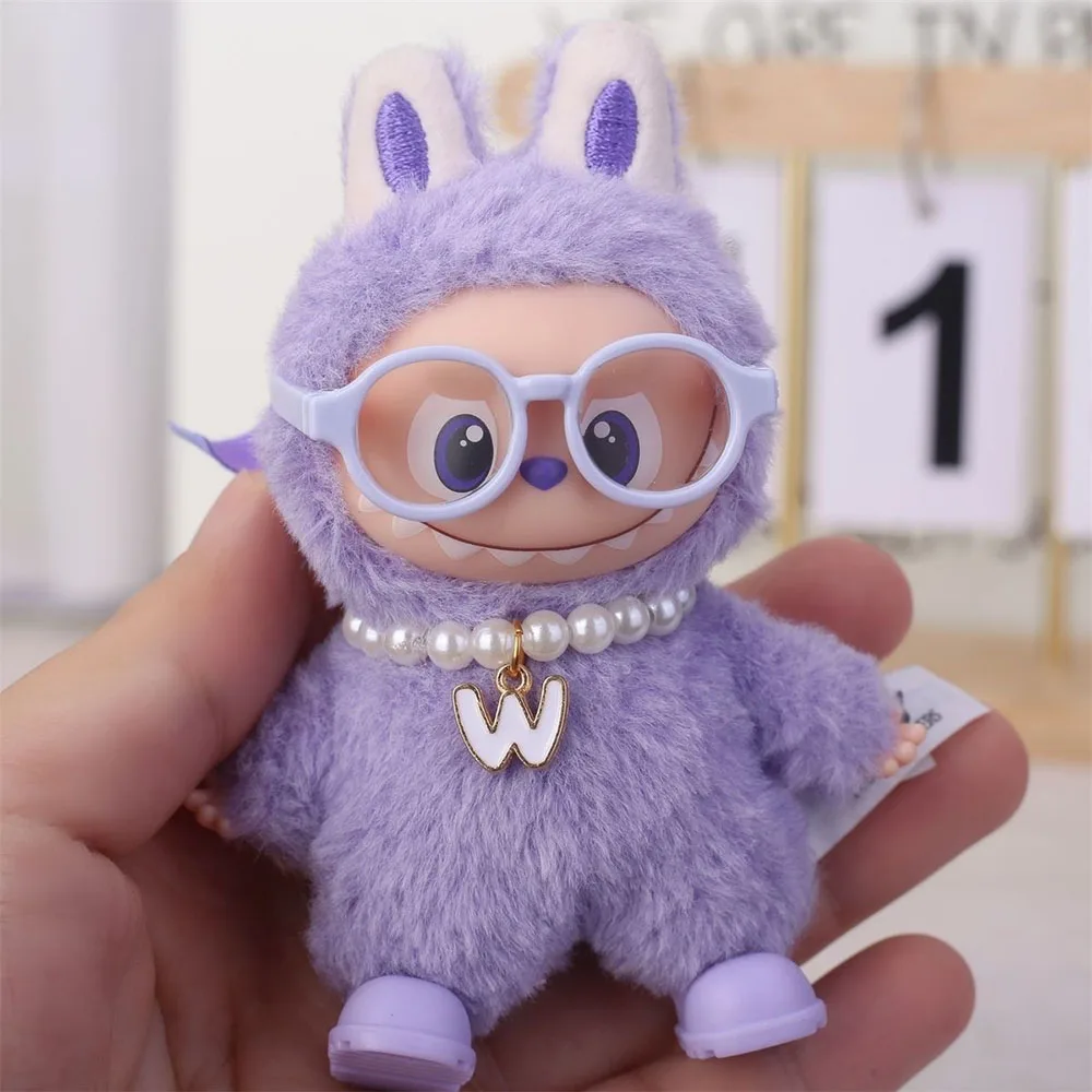 4/set Accessories For Labubu 4.0 The Monsters Pin for Love Series Dolls' Headphone Glasses Shoes Necklace Doll Accessories