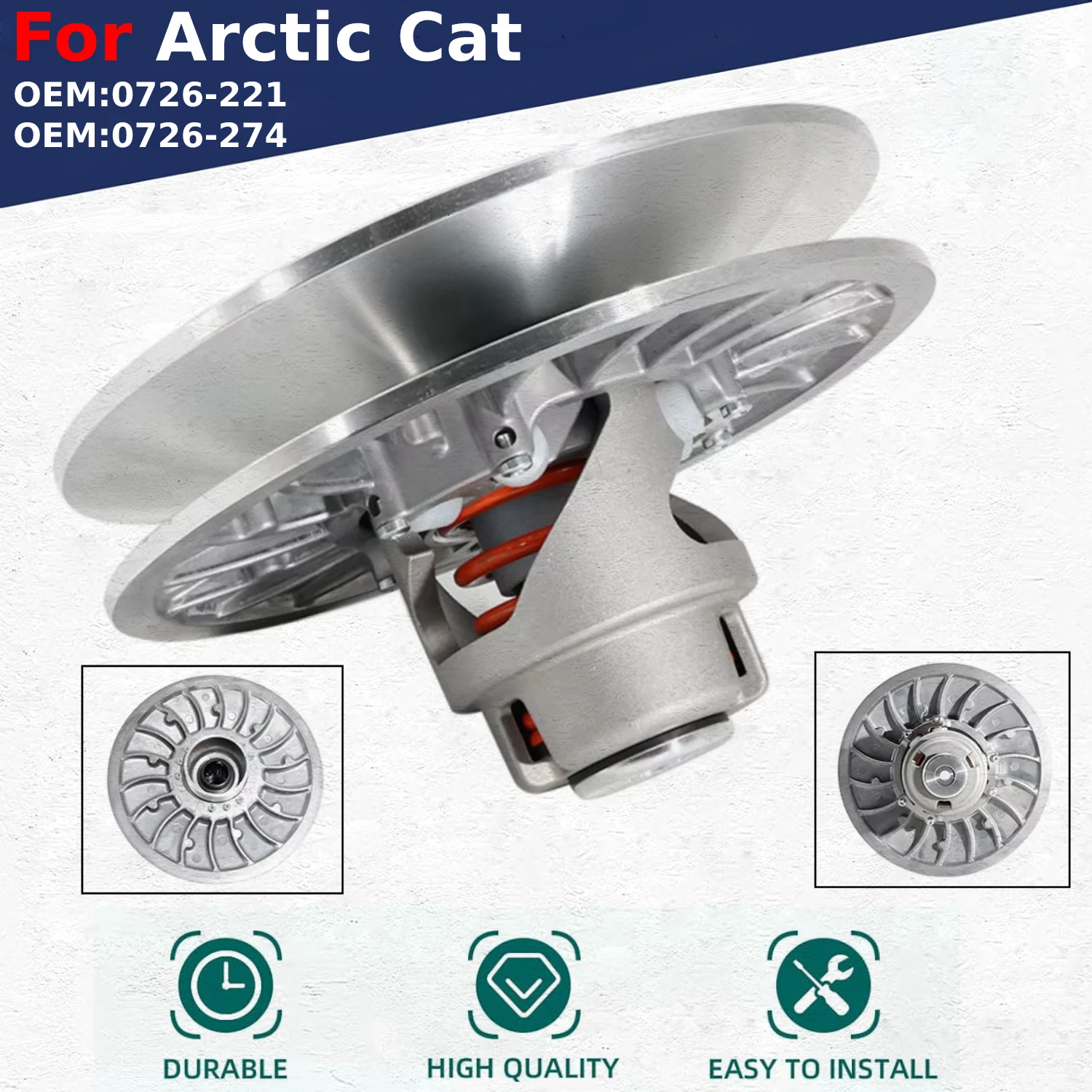 

For Arctic Cat Bearcat Z1 XT International LTD / M1000 EFI "153" "162" Sno Pro Nightfire ,Moto Rear Primary Drive Clutch Drum