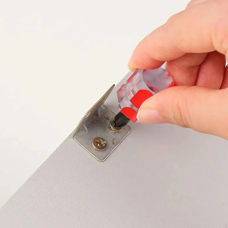 1/4pcs Portable Mini Car Repair Tools Multifunction Anti-slip Radish Head Screw Driver Transparent Slotted/Phillips Screwdriver