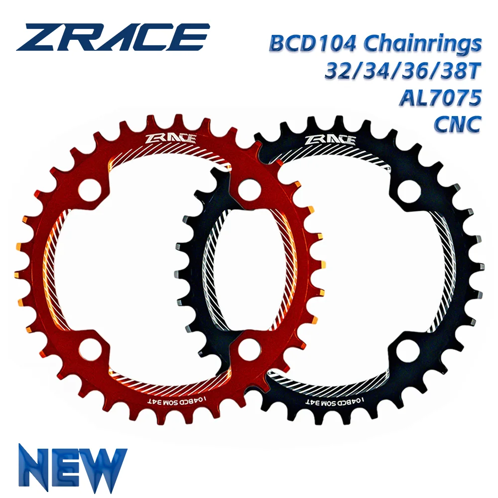ZRACE Chainrings 32T / 34T / 36T / 38T + Cassette 42T / 46T / 50T / 52T + Chains, 1x10 Speed / 1x11 Speed Big Cassette 4kit