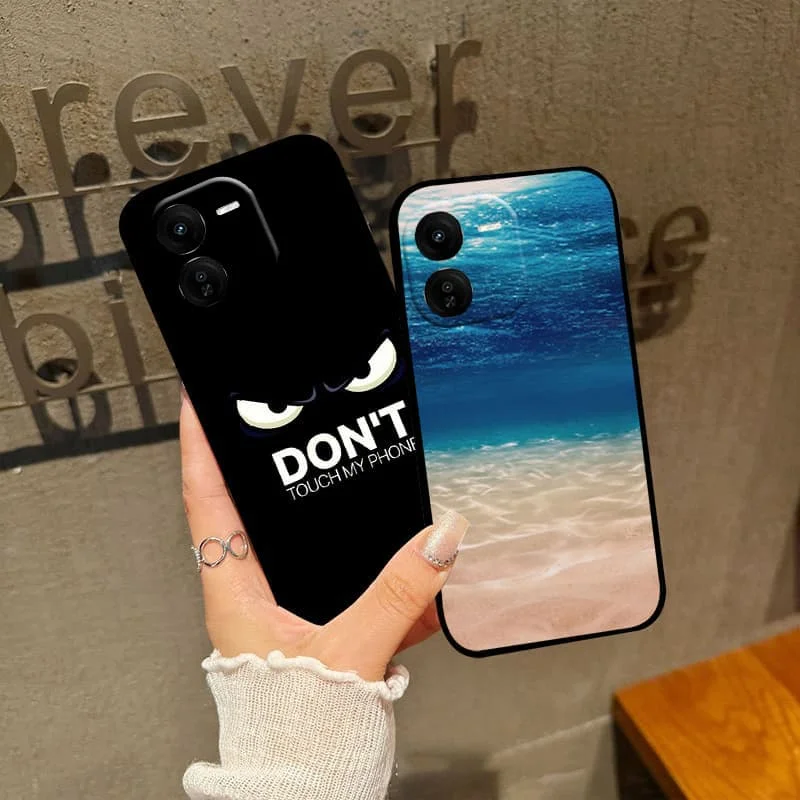 حافظة لهاتف Vivo IQOO Z9x من السيليكون الفاخر المصد الناعم لهاتف Vivo IQOO Z9 Turbo غطاء هاتف من البولي يوريثان Fundas لأزياء IQOOZ9 Turbo