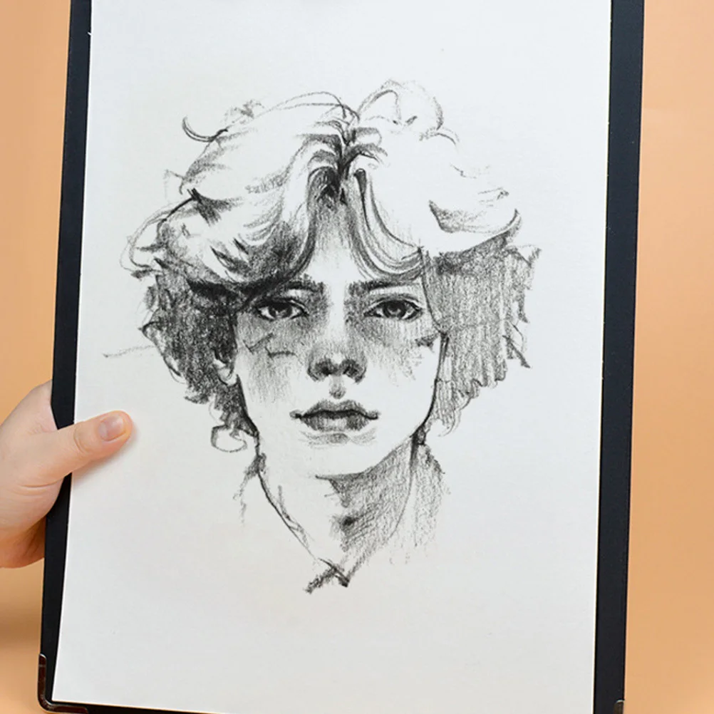 2 Buah Klip Sketsa untuk Seniman, Papan Gambar Ringan Portabel Permukaan Halus Menahan Kertas dengan Kuat untuk Melukis Sketsa Perjalanan