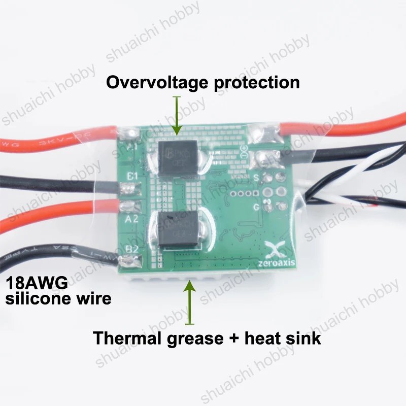 1PCS 2-6S 30A Bidirectional Dual-channel Brushed ESC with PWM Input Support Tank Mixing Control Mode for RC Tracked Vehicle/Boat