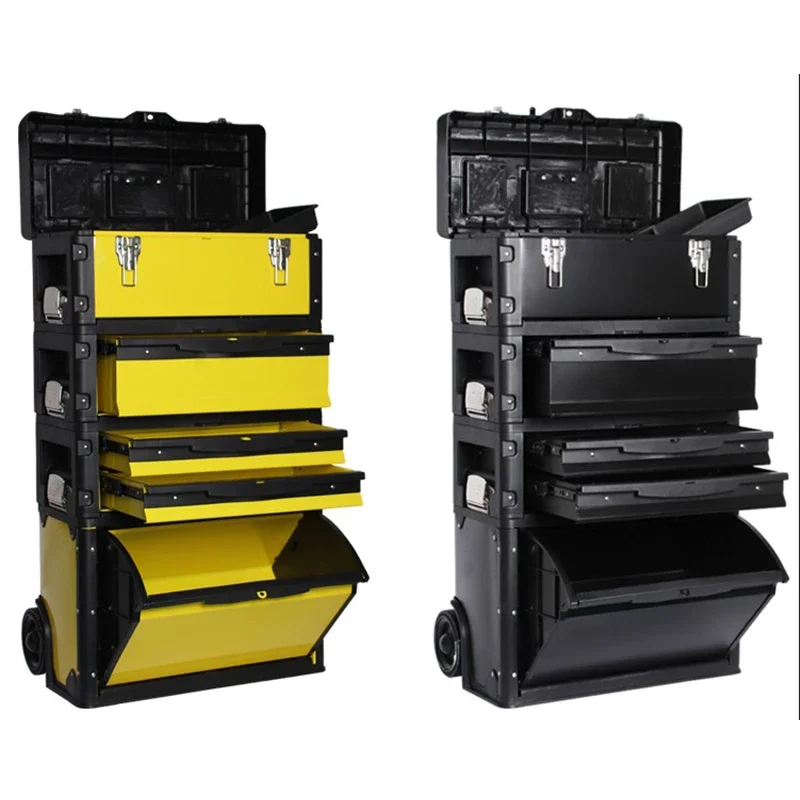 

Car Maintenance Tool Storage Box Multifunctional Trolley Tool Box Three-in-one Hardware Box Wheeled Workshop Tool Trolley