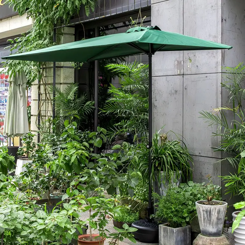 ارتفاع مظلة المشاهير على الإنترنت قابل للتعديل، نصف أبيض خارجي، مظلة شمسية، مظلة حديقة، مظلة سرير على شكل زهور #3