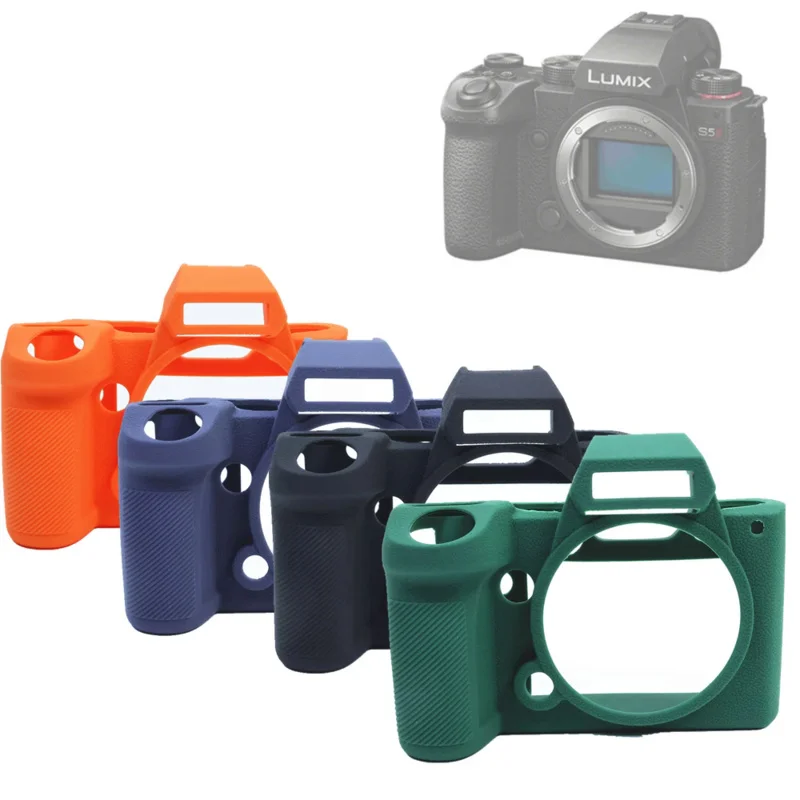 

For Panasonic Lumix DC-S5 II DC-S5M2 S5 Mark II DC-S5M2K Mirroless Camera S5II S5 II S52 Silicon Case Rubber Skin Cover