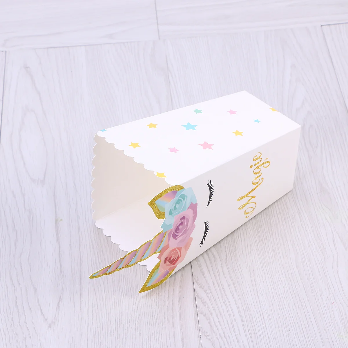 

12 pcs Boxes Food-Grade Oil-Proof Paper Press-Form Design For Party Carnival Festival Snacks Packaging Holders