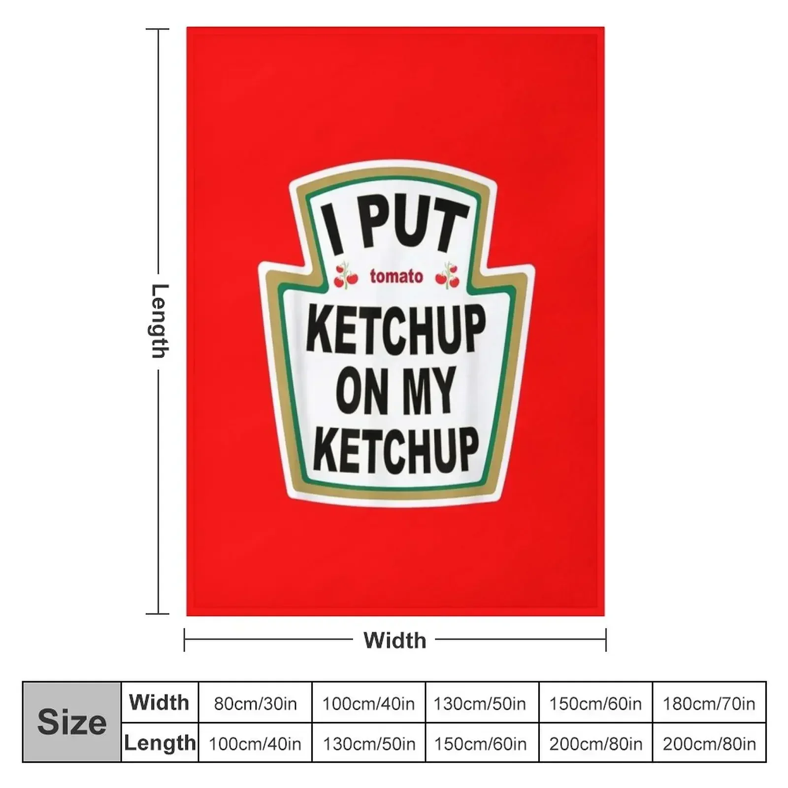 I Put Tomato Ketchup On My Ketchup New Funny Halloween Throw Blanket Flannel Fabric Flannel Thins warm winter Thermal Blankets