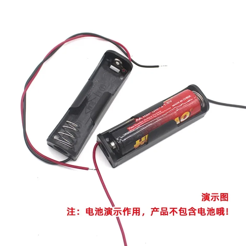 10pcs 1 section 14500 battery box 3.7V lithium battery storage box DIY toy No. 5 power box without lid or switch