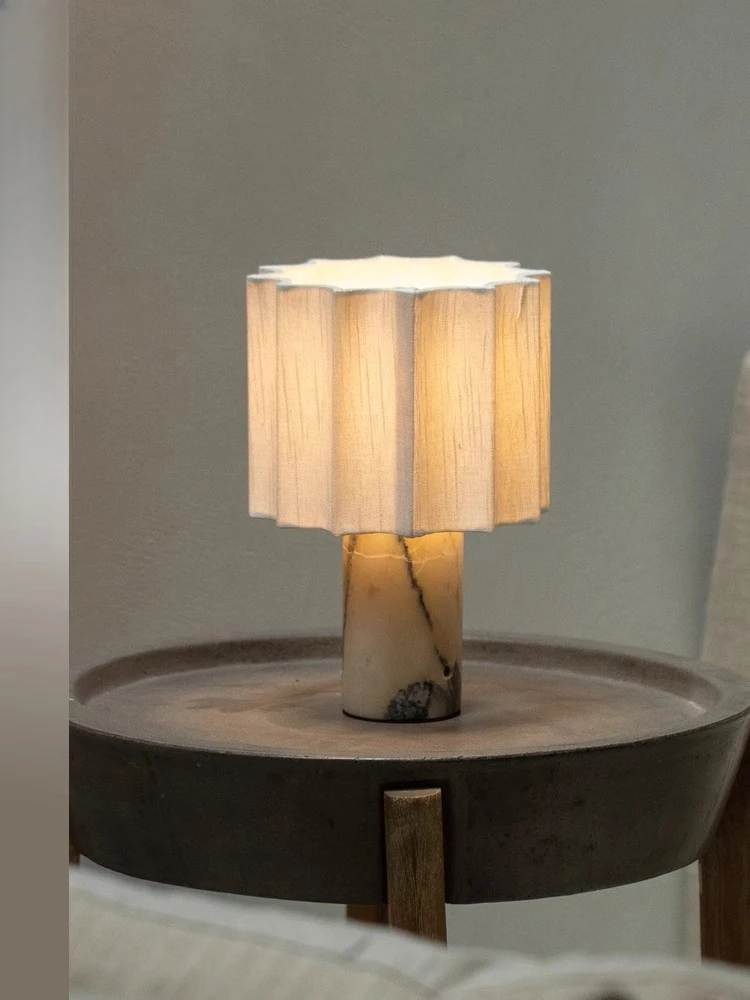 

Nordic marble charging table lamp modern minimalist creative living room bedroom bedside ambient light