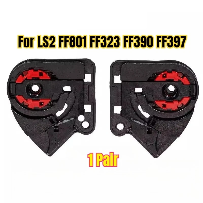 HOt for LS2 Original Motorcycles Lens Base FF390 FF397 Ff801 Ff323 Helmet Lens Base Replacement Accessories Helmet Buckle 1 Pair