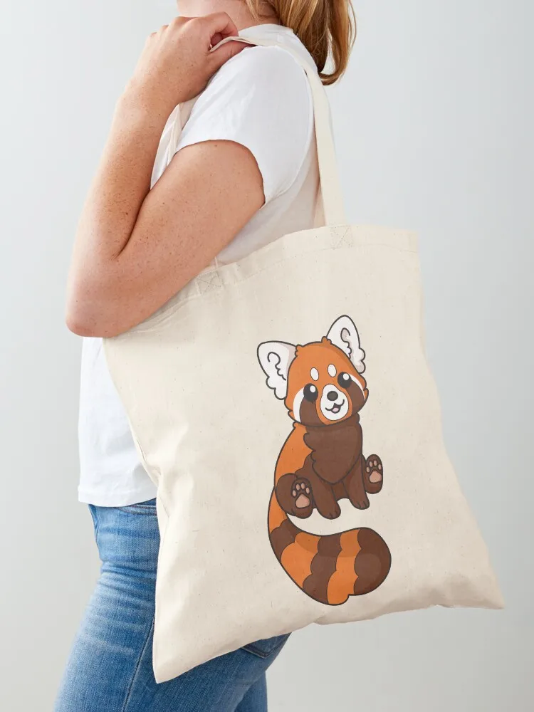 لطيف الباندا الحمراء حمل حقيبة حقائب امرأة 2025 شخصية حمل حقيبة المرأة المتسوق حقيبة نسائية