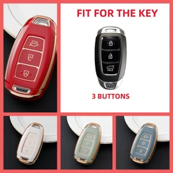 TPU Key Case Cover for Hyundai I30 Ix25 Elantra KONA Solaris Azera Grandeur Ig TM Accent Santa Fe KeyShell Fob Car Styling