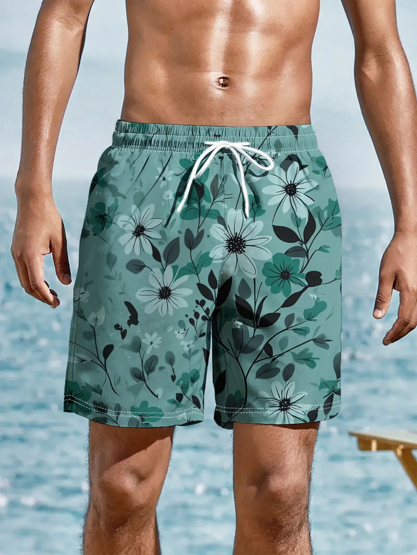 

Мужские пляжные шорты-плавки с принтом ломтиков апельсина, лимона и лайма, быстросохнущие, на шнурке, 2026