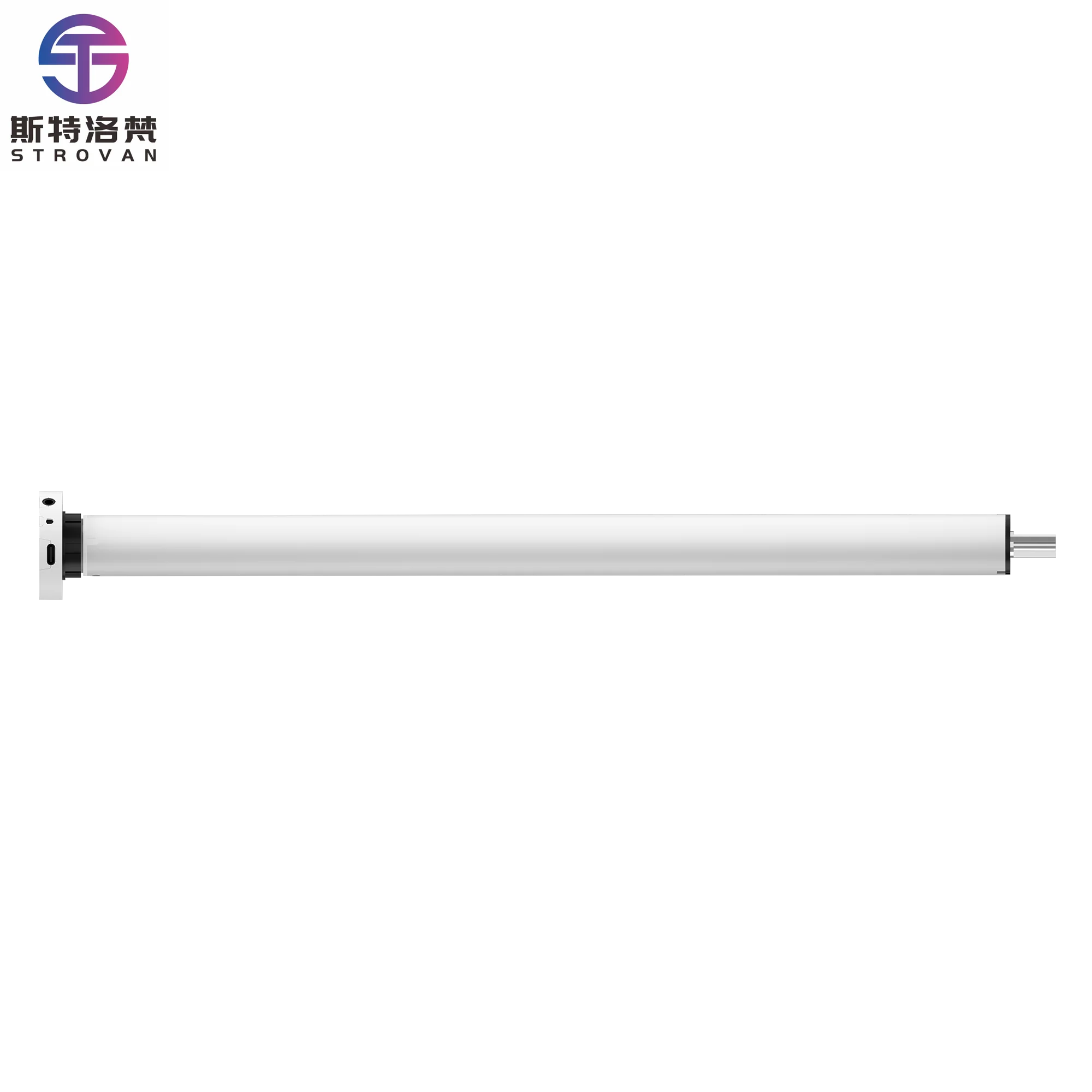 Smart Home 25mm Electronic Limit Switch DC Motor Built-In Roller Blind Motor with Rechargeable Lithium Battery Metal