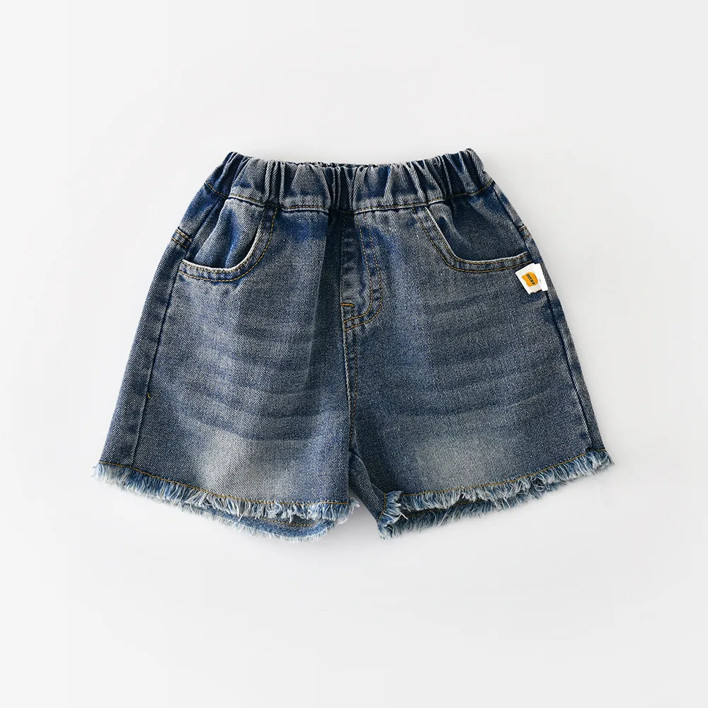 2026 Summer New Baby Girl Denim Shorts Toddler Casual Shorts Infant Girls Ripped Fringed Jeans Shorts Fashion Children Clothes