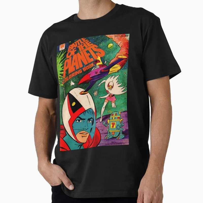 Kagaku Ninja-Tai Gatchaman Science Ninja Team Unisex Graphic T-shirt Vintage 70s Anime Battle of the Planets G-Force Fan Tops