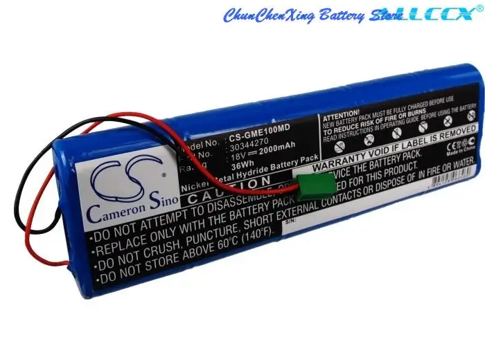 18.0V 2000mAh Battery 30344270 303-442-70 for Hellige EKG Cardio Smart, For GE Marquette MAC1000, 1100, 1200, 1500, 1200ST +TOOL