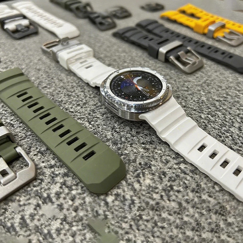 Trail-Silikonarmband für Samsung Galaxy Watch 8 Classic 46 mm. Original-Schnittstellen-Ersatzband für Galaxy Watch 8 40 mm 44 mm