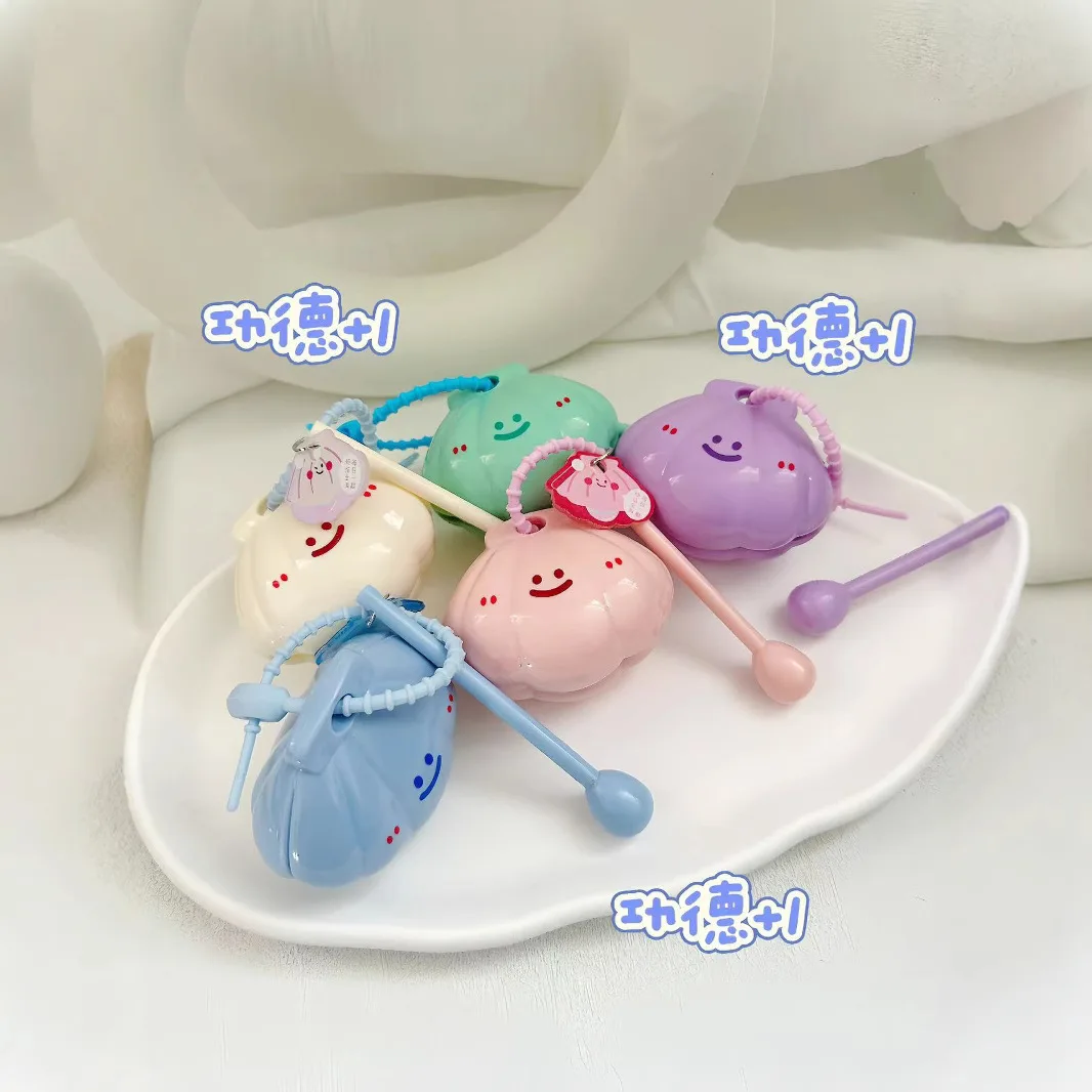 Cute Shell Wooden Fish Keychain Stress Relief Toy Calming Knocking Desktop Ornament Office Relaxing Bag Pendant Gift