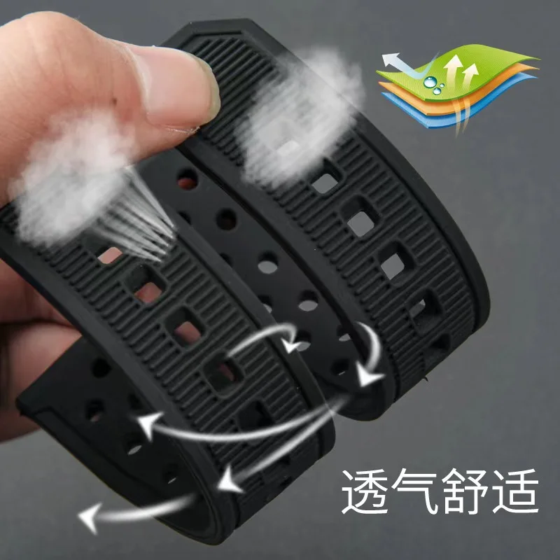 Suitable for Strap Men's F1 Series Watch Accessories Silicone Rubber Strap 22mm