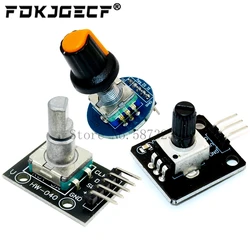 360 Degrees Rotary Encoder Module Rotary Potentiometer Analog Knob Module for Arduino KY-040 RV09 Rotary Encoder EC11 Knob Cap