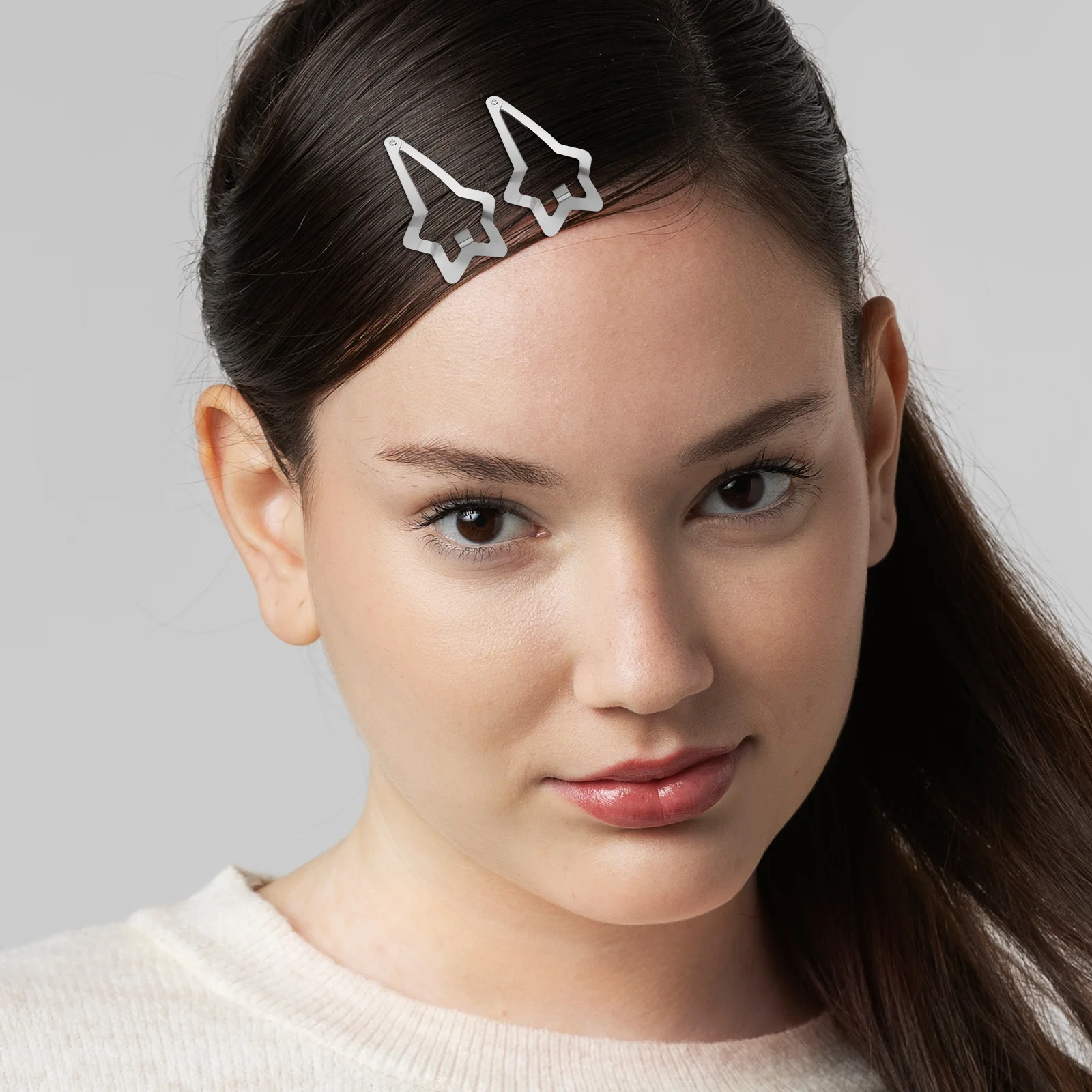 

50 шт., аксессуары для волос со звездами, стильные металлические зажимы, фиксированная заколка для лба, заколки для волос для женщин, металлические заколки