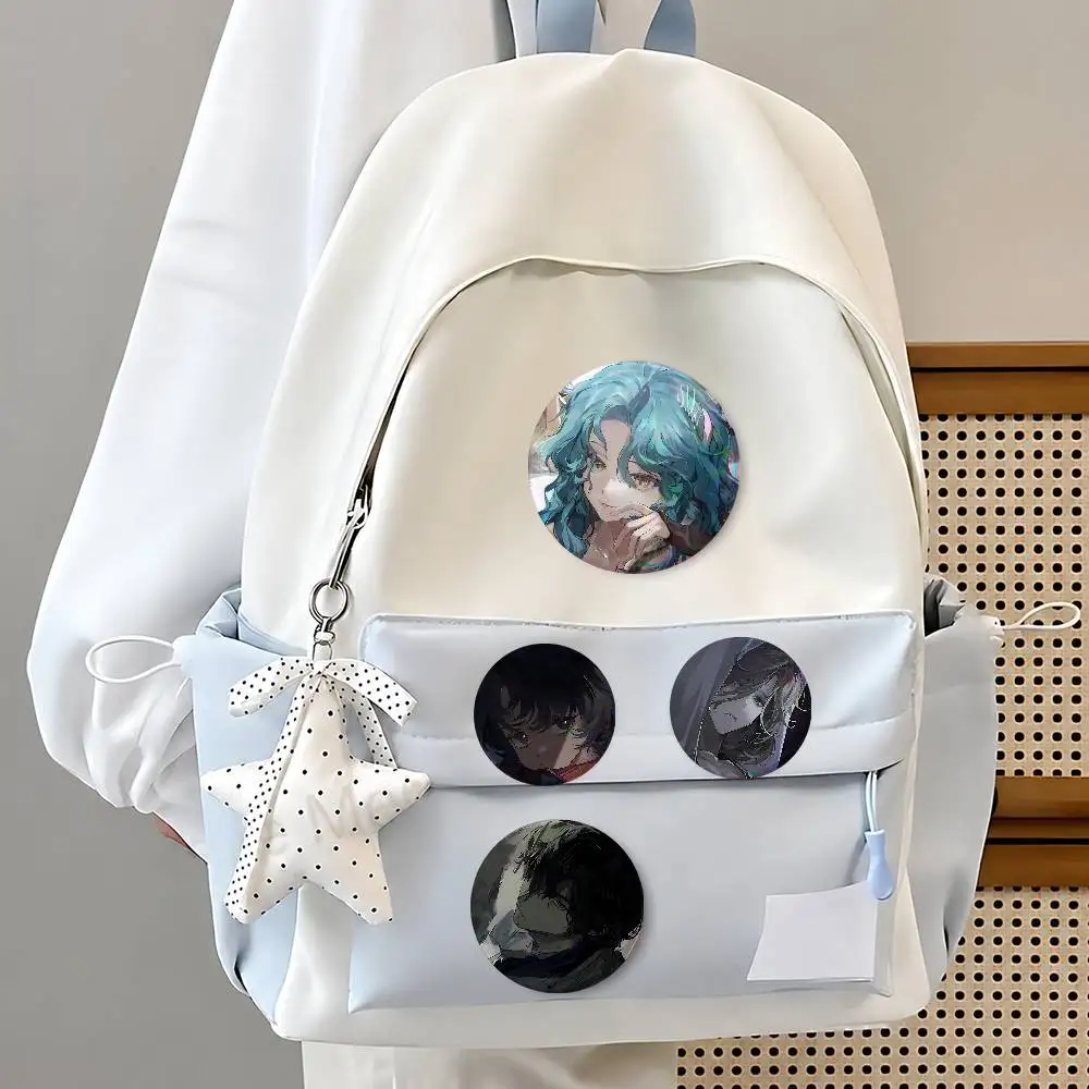 Re-ve-rse- 1999 Ani-me- Round Button Badge Pin Set Anime Cartoon Game Music Cool Fashion Brooch For Backpack Clothes Hat