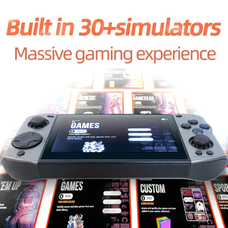 Linux5.1 OS 09 Ultra 5.1 ''OLED HD شاشة عرض ريترو لوحدة التحكم في الألعاب PSP/GBA عصا التحكم ثلاثية الأبعاد Duel Double Player Mech Edition