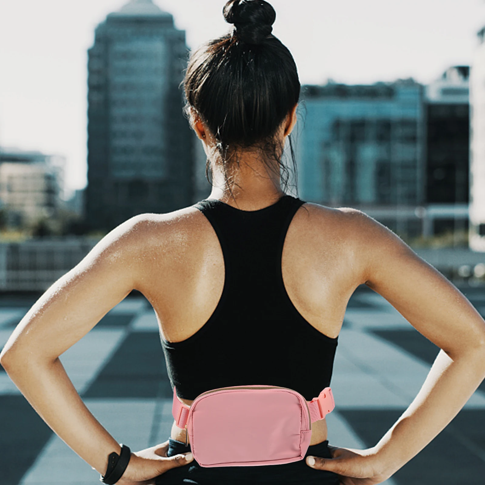 

Фанни для бега, женская спортивная сумка для хранения телефона, уличная нейлоновая поясная сумка, нагрудная сумка, регулируемая нагрудная сумка для фитнеса