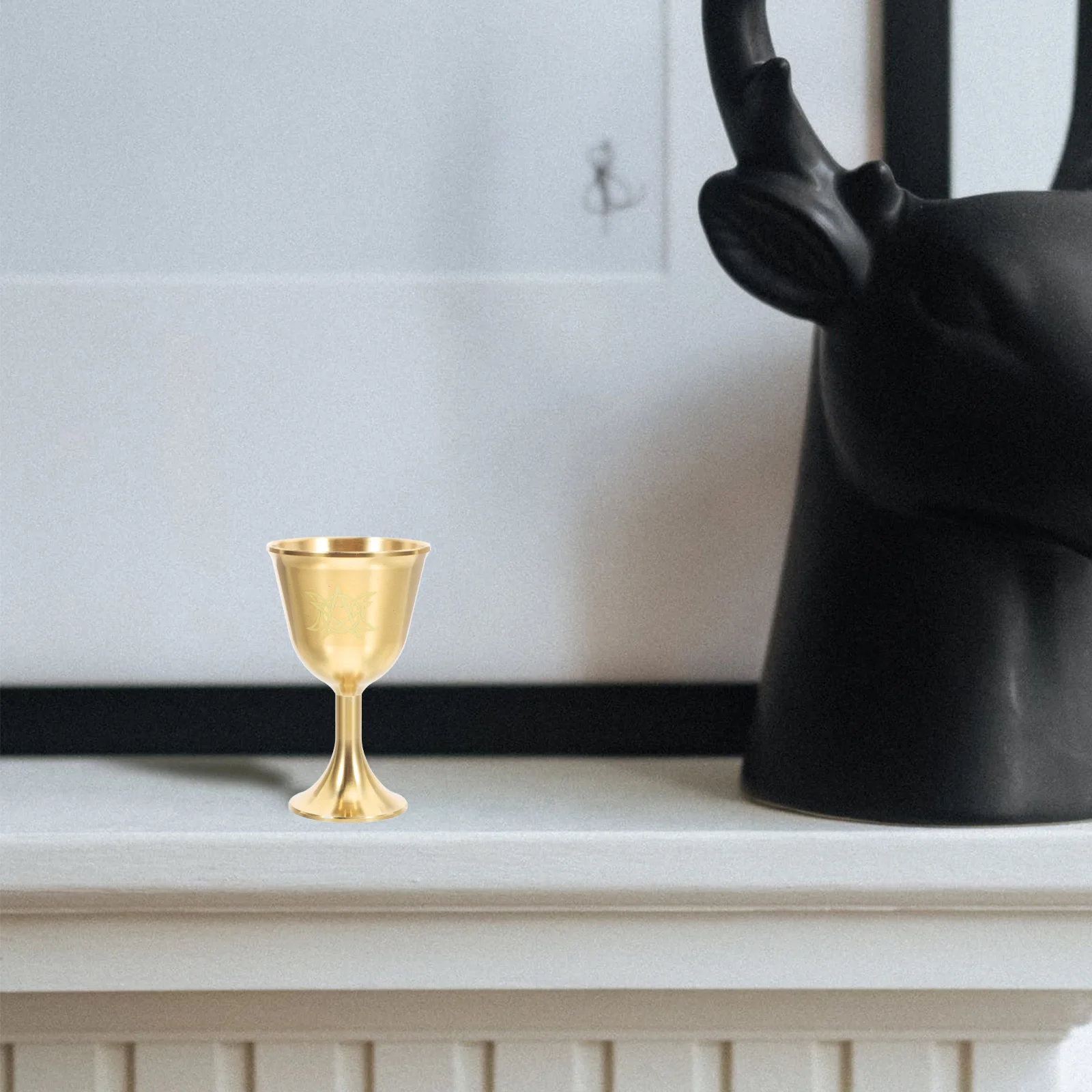 

Brass Goblets Vintage Decor Pirate Chalice Altar Drinking Gold Wine Glass Handcrafted Luxury Elegant Water Decorative