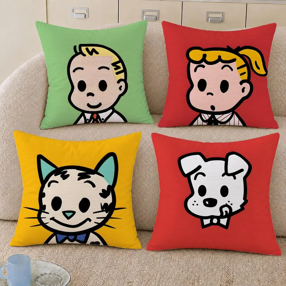 Cartoon OSAMU GOODS Harajuku Cushion Cover Decorative Pillowcase Soft Short Plush Cozy Durable Sofa Home Decor Items Gift