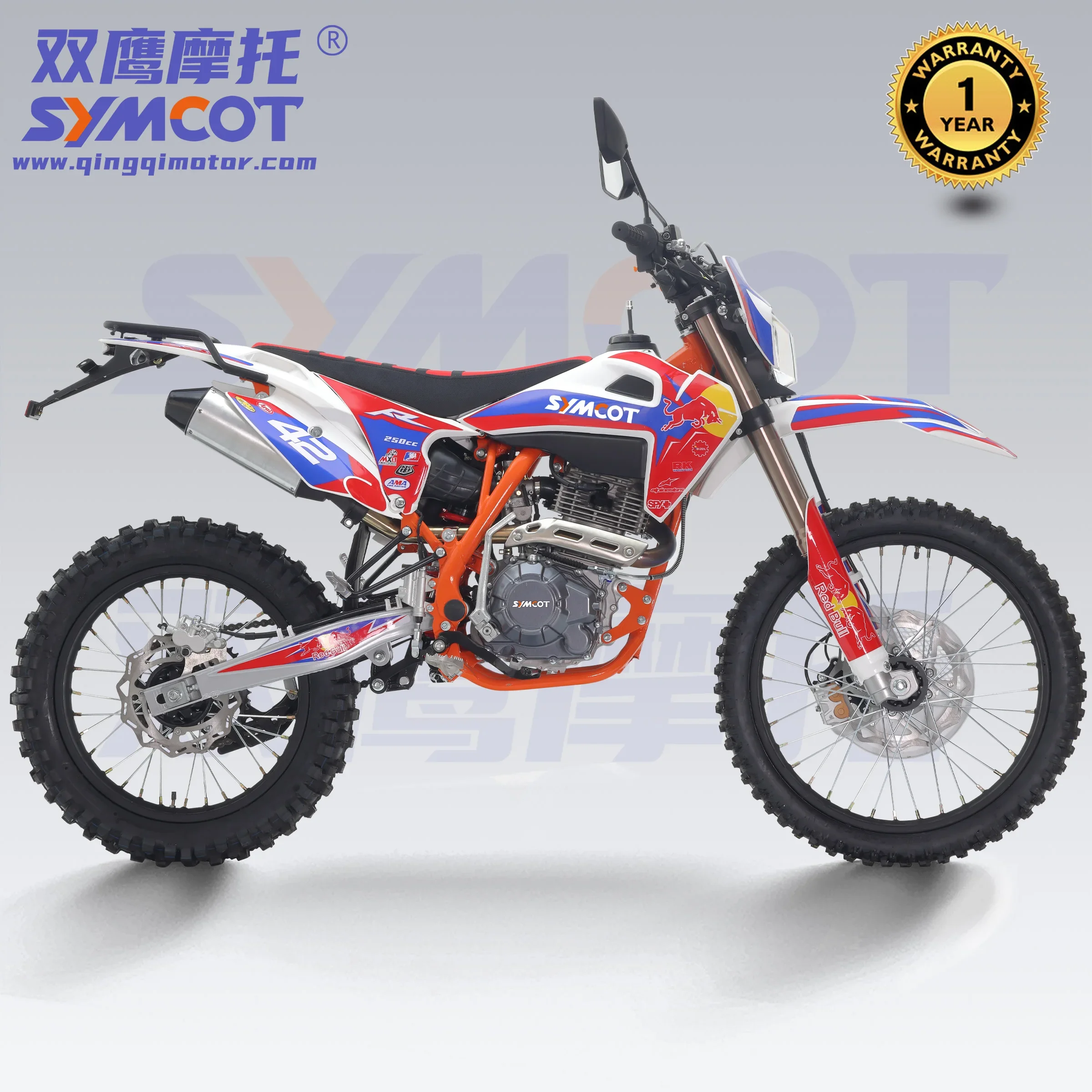 CRX250 249cc Zs CB250-F Engine Cross Offroad Motorcycle Husvarna Type Dirt Bike Disc Brake Revert Front Shock Professional Bike