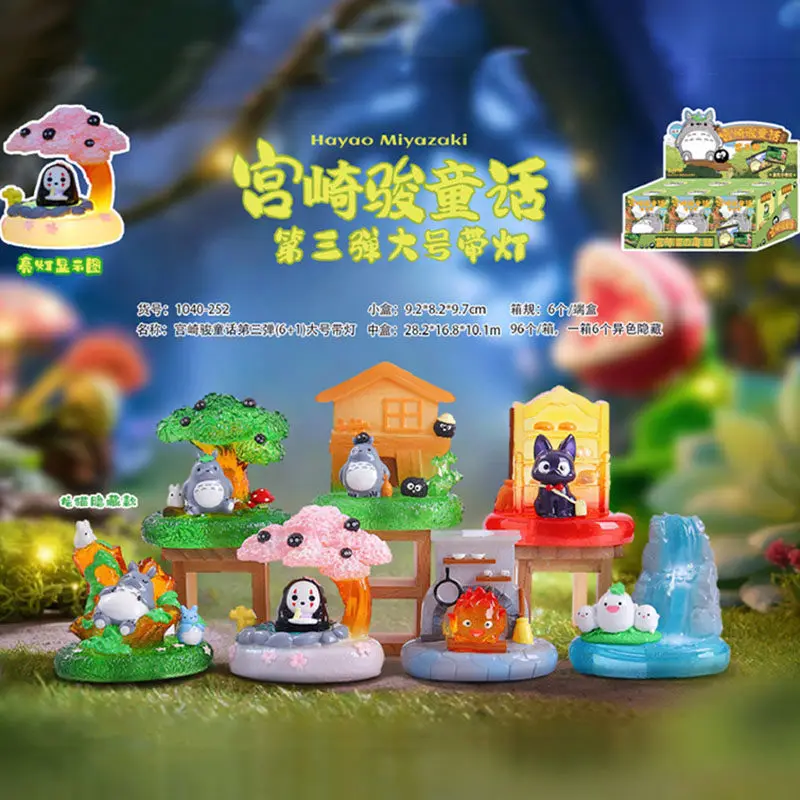 

In Stock Miyazaki Hayao Fairy Tale Third Play Blind Box Lamp Desktop Ornaments Birthday Surprise Handmade Holiday Gifts