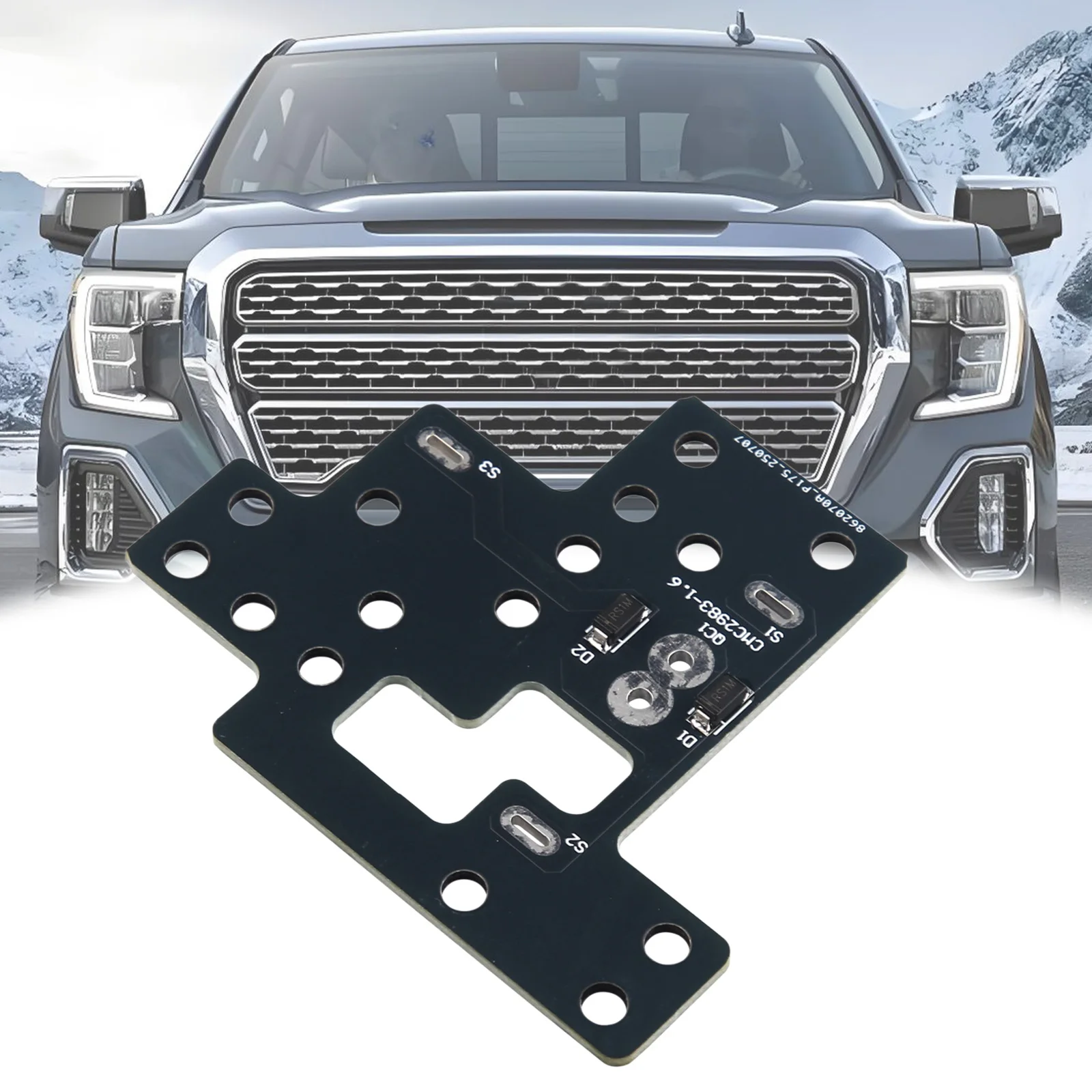 

Low Beams DRL Fog Lights Stay On with High Beams DRL Fog Light Circuit Board for Chevy Sierra 1500/2500/3500 Classic 2003-2007